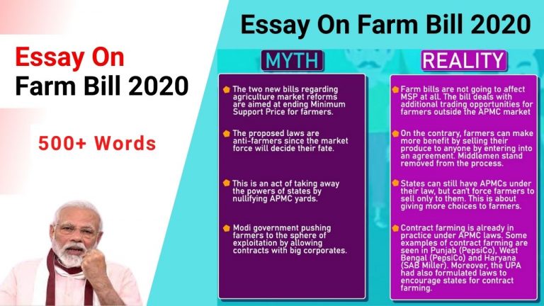 Essay On Farm Bill 2020