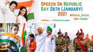 Speech On Republic Day In English 2021 
