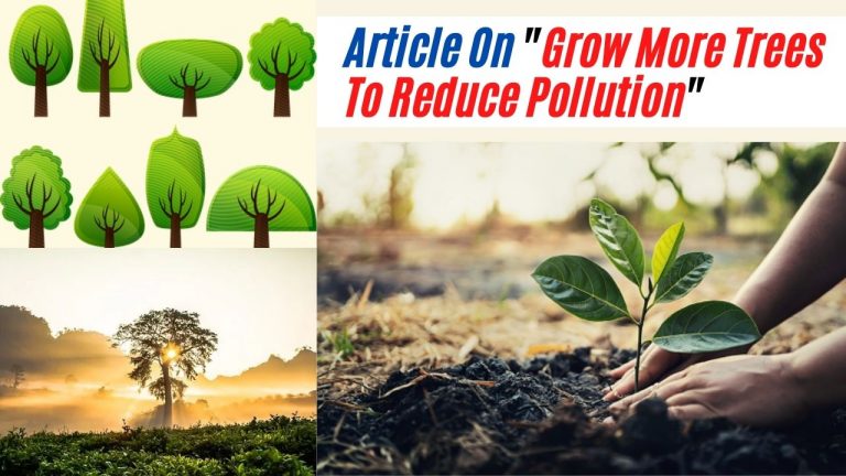 Article On Grow More Trees To Reduce Pollution