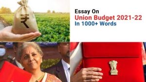 Essay On Union Budget 2021-22 In English