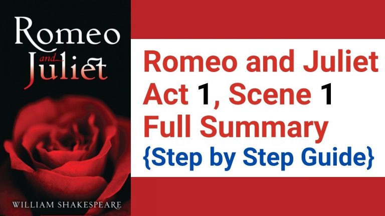 Romeo And Juliet Act 1 Scene 1 Full Summary Step By Step Guide 