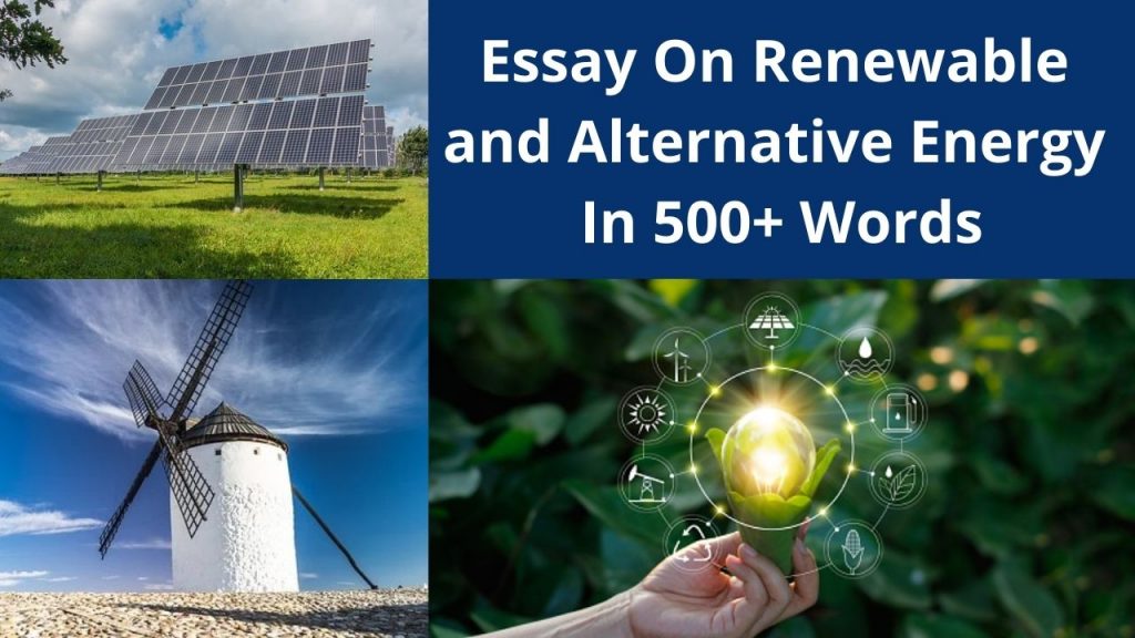 essay about alternative energy sources