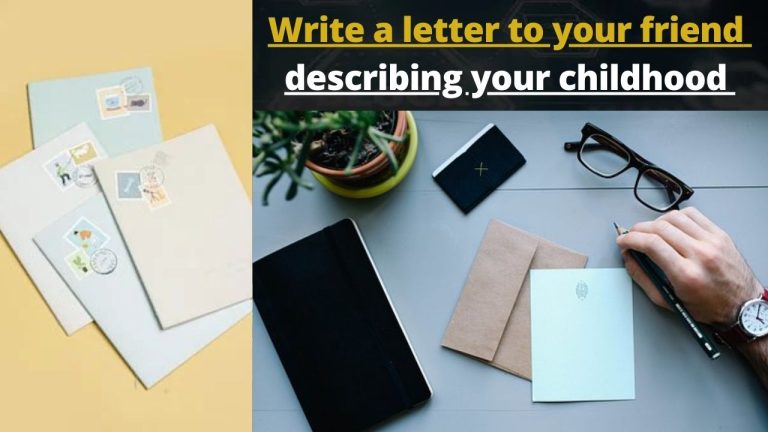 write a letter to your friend describing your school essay